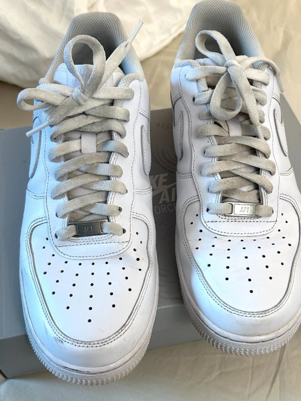 Nike Air Force Ones Used AF1 White - Picture 6 of 10